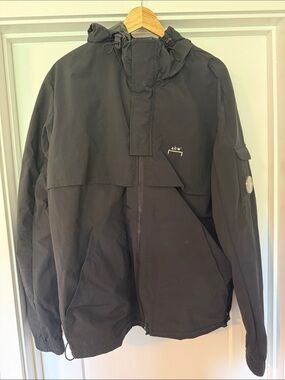A-COLD-WALL* Black Hooded Technical Raincoat